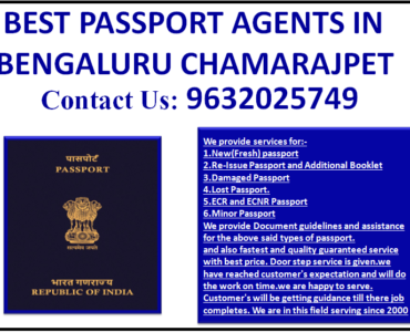 BEST PASSPORT AGENTS IN BENGALURU CHAMARAJPET 9632025749