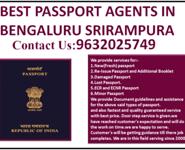 BEST PASSPORT AGENTS IN BENGALURU SRIRAMPURA 9632025749