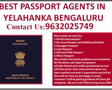 BEST PASSPORT AGENTS IN YELAHANKA BENGALURU 9632025749