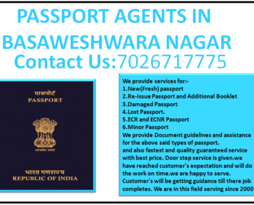 PASSPORT AGENTS IN BASAWESHWARA NAGAR