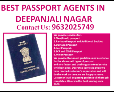 BEST PASSPORT AGENTS IN DEEPANJALI NAGAR 9632025749