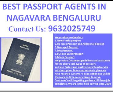 BEST PASSPORT AGENTS IN NAGAVARA BENGALURU 9632025749