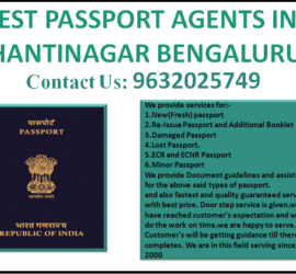 BEST PASSPORT AGENTS IN SHANTINAGAR BENGALURU 9632025749