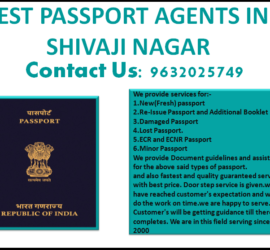 BEST PASSPORT AGENTS IN SHIVAJI NAGAR 9632025749