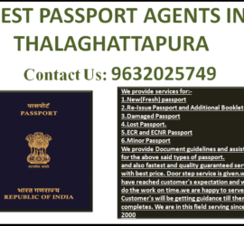 BEST PASSPORT AGENTS IN THALAGHATTAPURA 9632025749