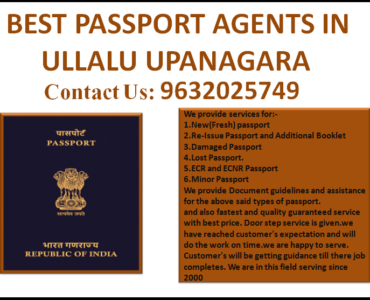 BEST PASSPORT AGENTS IN ULLALU UPANAGARA 9632025749