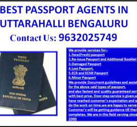 BEST PASSPORT AGENTS IN UTTARAHALLI BENGALURU 9632025749