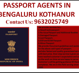 BEST PASSPORT AGENTS IN BENGALURU KOTHANUR 9632025749