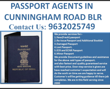 BEST PASSPORT AGENTS IN CUNNINGHAM ROAD BLR 9632025749