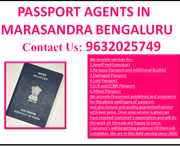 BEST PASSPORT AGENTS IN MARASANDRA BENGALURU 9632025749