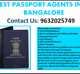 BEST PASSPORT AGENTS IN BANGALORE 9632025749