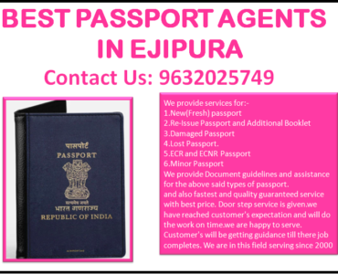 BEST PASSPORT AGENTS IN EJIPURA 9632025749