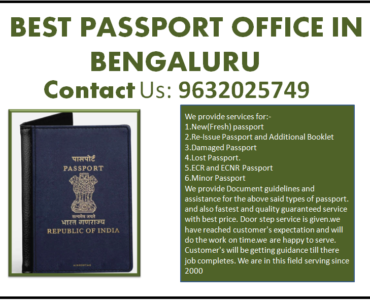 Best Passport Office in Bengaluru 9632025749