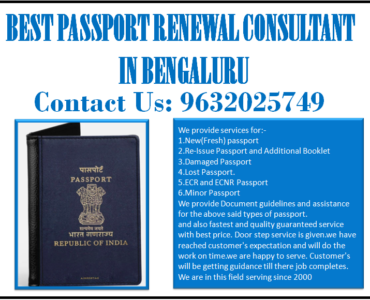 BEST PASSPORT RENEWAL CONSULTANT IN BENGALURU 9632025749