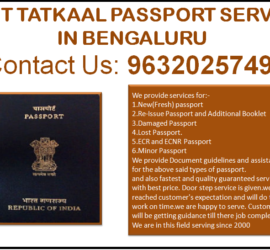 Best Tatkaal Passport service in Bengaluru 9632025749