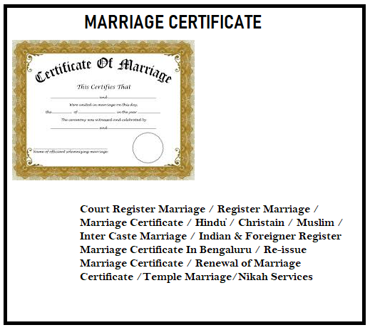 MARRIAGE CERTIFICATE 390