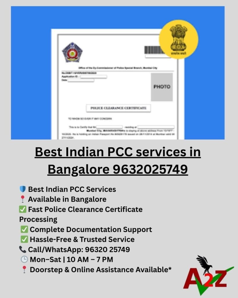 Best Indian PCC services in Bangalore 9632025749