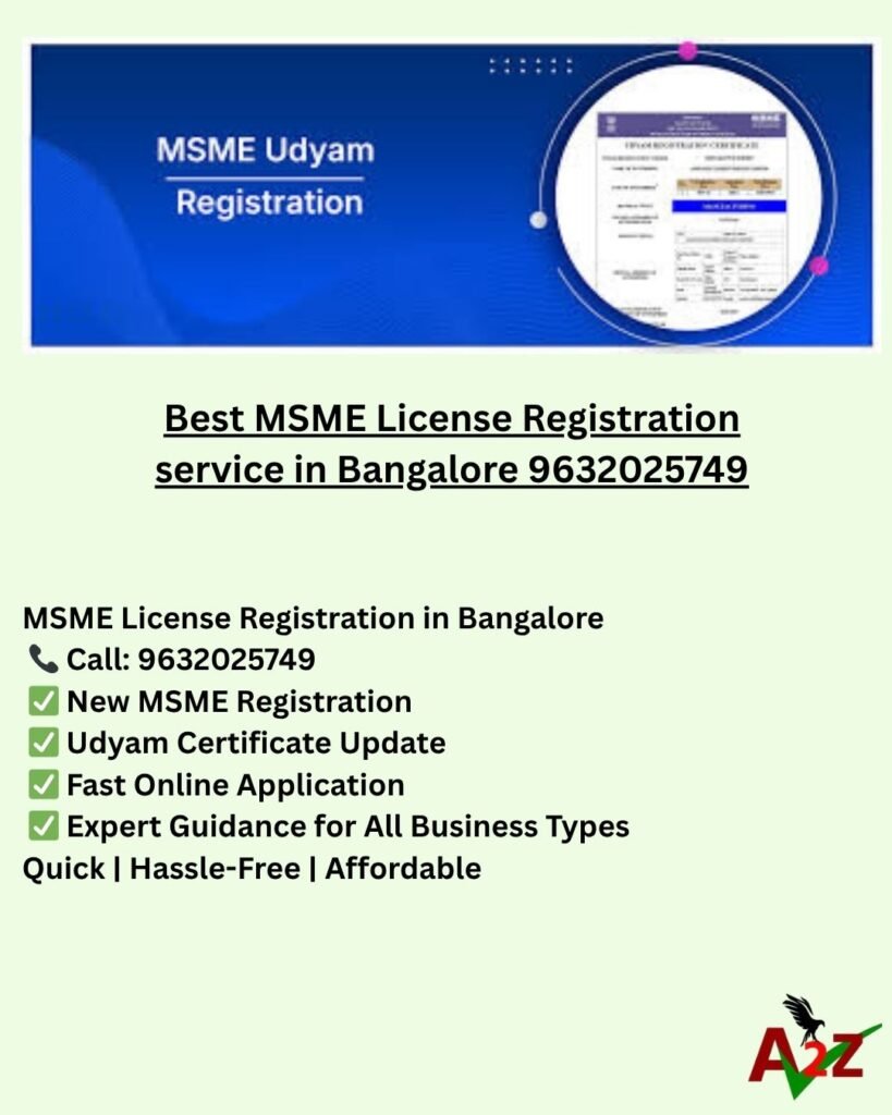 Best GST License Registration Services in Bangalore 9632025749
