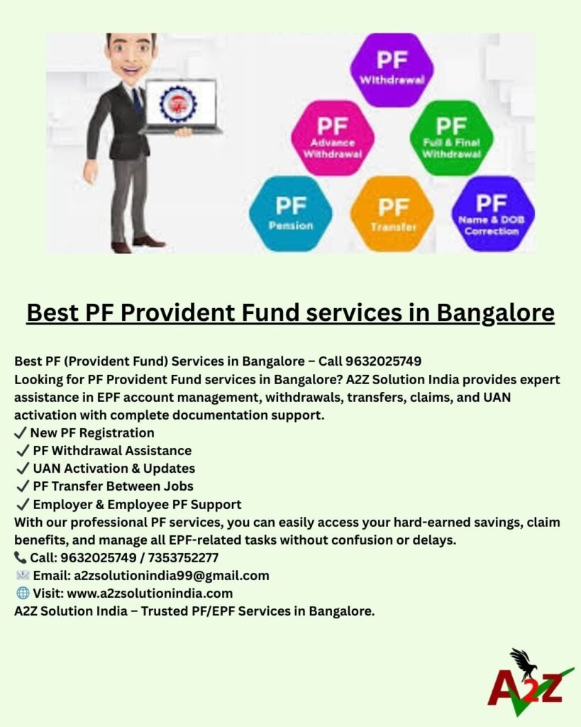 Best PF Provident Fund services in Bangalore